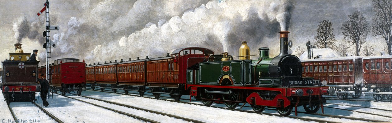 North London Railway vonat Richmondból Londonba alkotó: Unbekannter Künstler