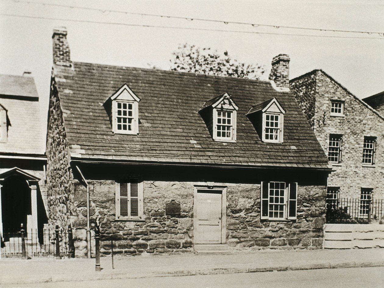 Az Old Stone House (1737) a legrégebbi ház Richmondban (Egyesült Államok) ma múzeummá alakult, amelyet Edgar Allan POE (1809-1849) amerikai írónak szenteltek. alkotó: Unbekannt