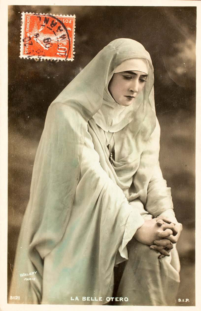Régi képeslap/A gyönyörű Otero (Caroline Otero alkotó: William M. Timlin