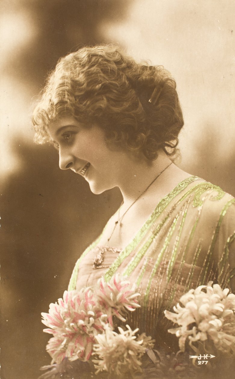 Régi képeslap/Woman Belle Epoque alkotó: William M. Timlin