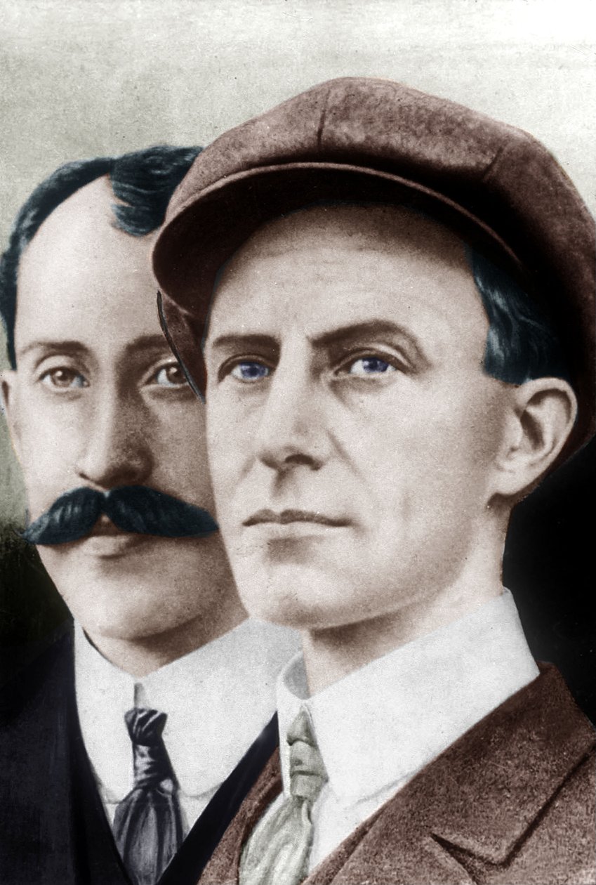 Orville Wright és testvére, Wilbur (nyomtatott) alkotó: Unbekannter Künstler