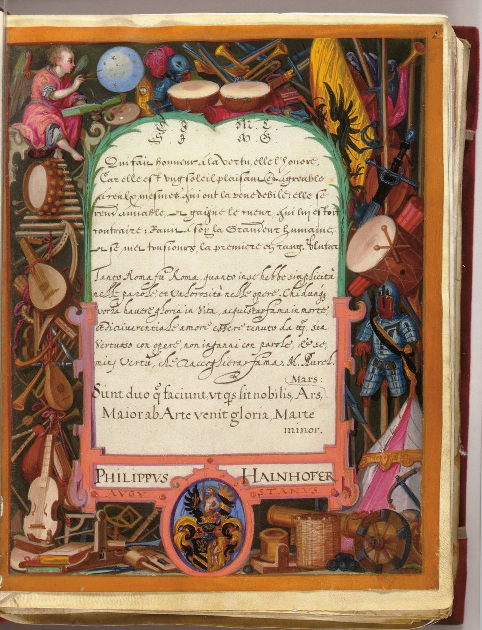 Lapok Philipp Hainhofer, 1596-1633 Amicorum albumából alkotó: Unbekannt