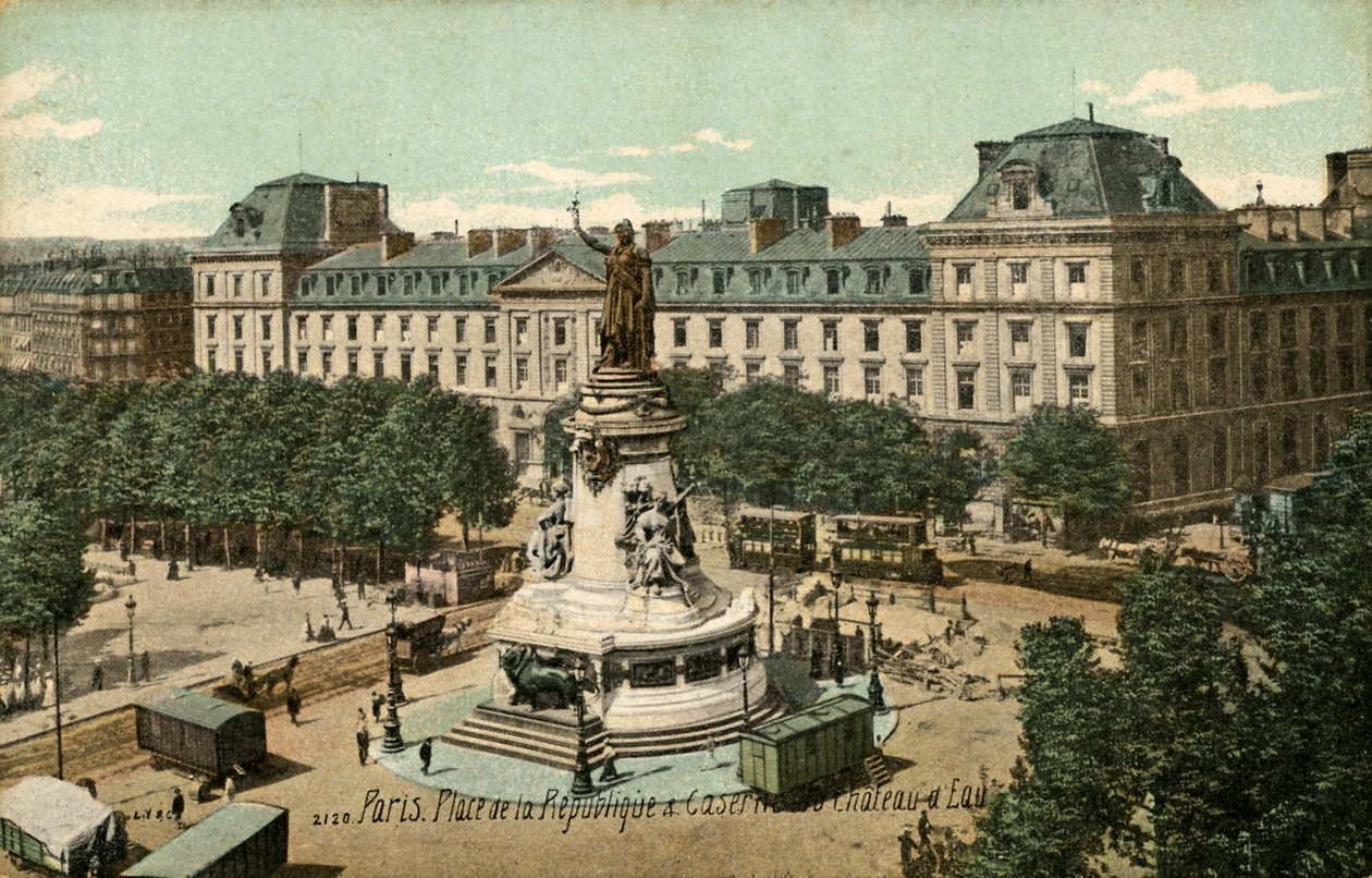 Párizs, Franciaország: Place de la République és caserne alkotó: Unbekannter Künstler
