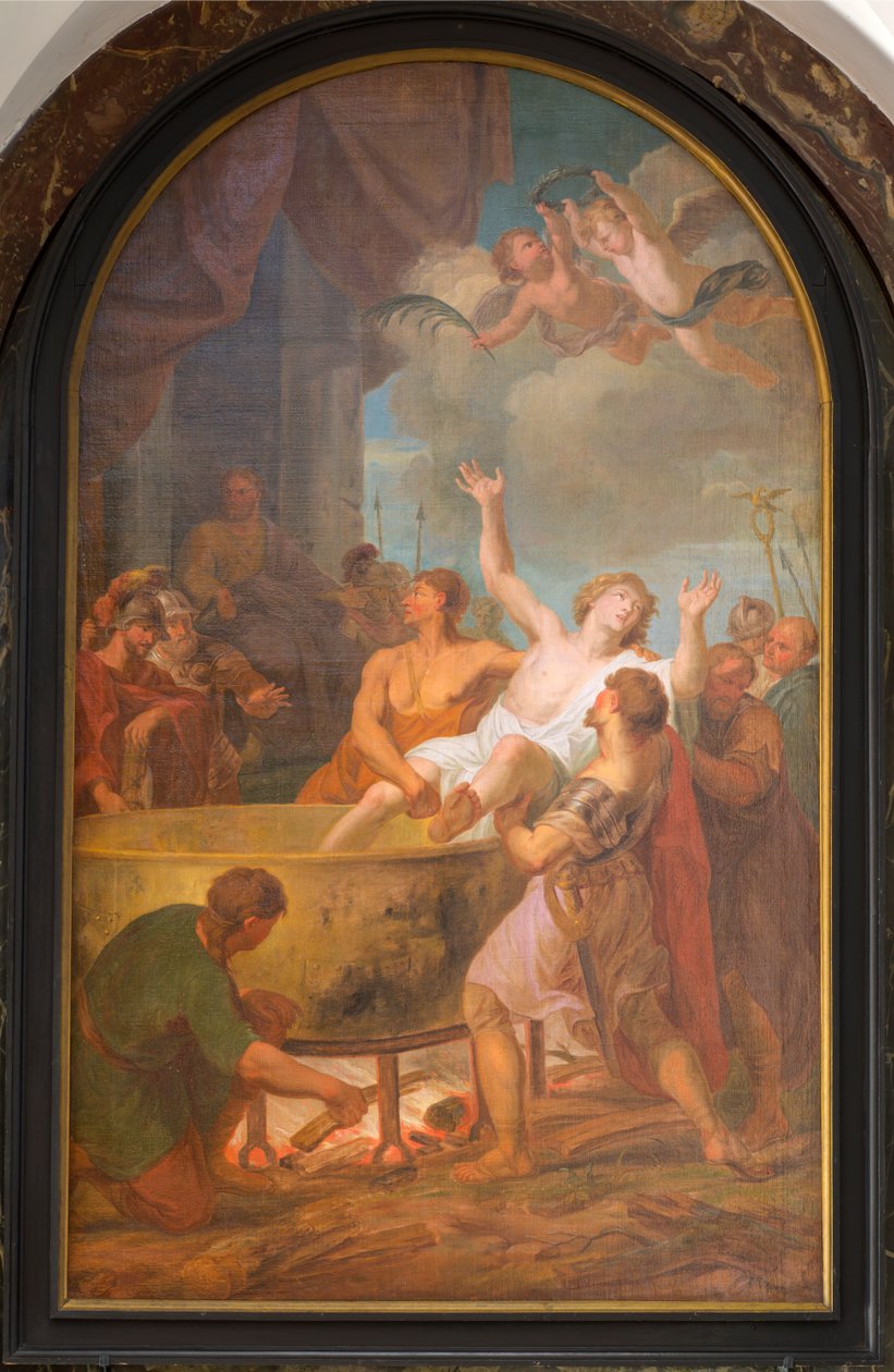 Plébániatemplom (Plébániatemplom Szűzanya). Belső. festmény. alkotó: Unbekannter Künstler