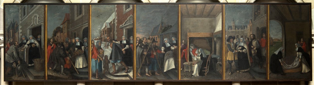Plébániatemplom (Szent Márton plébániatemplom). festmény. alkotó: Unbekannter Künstler