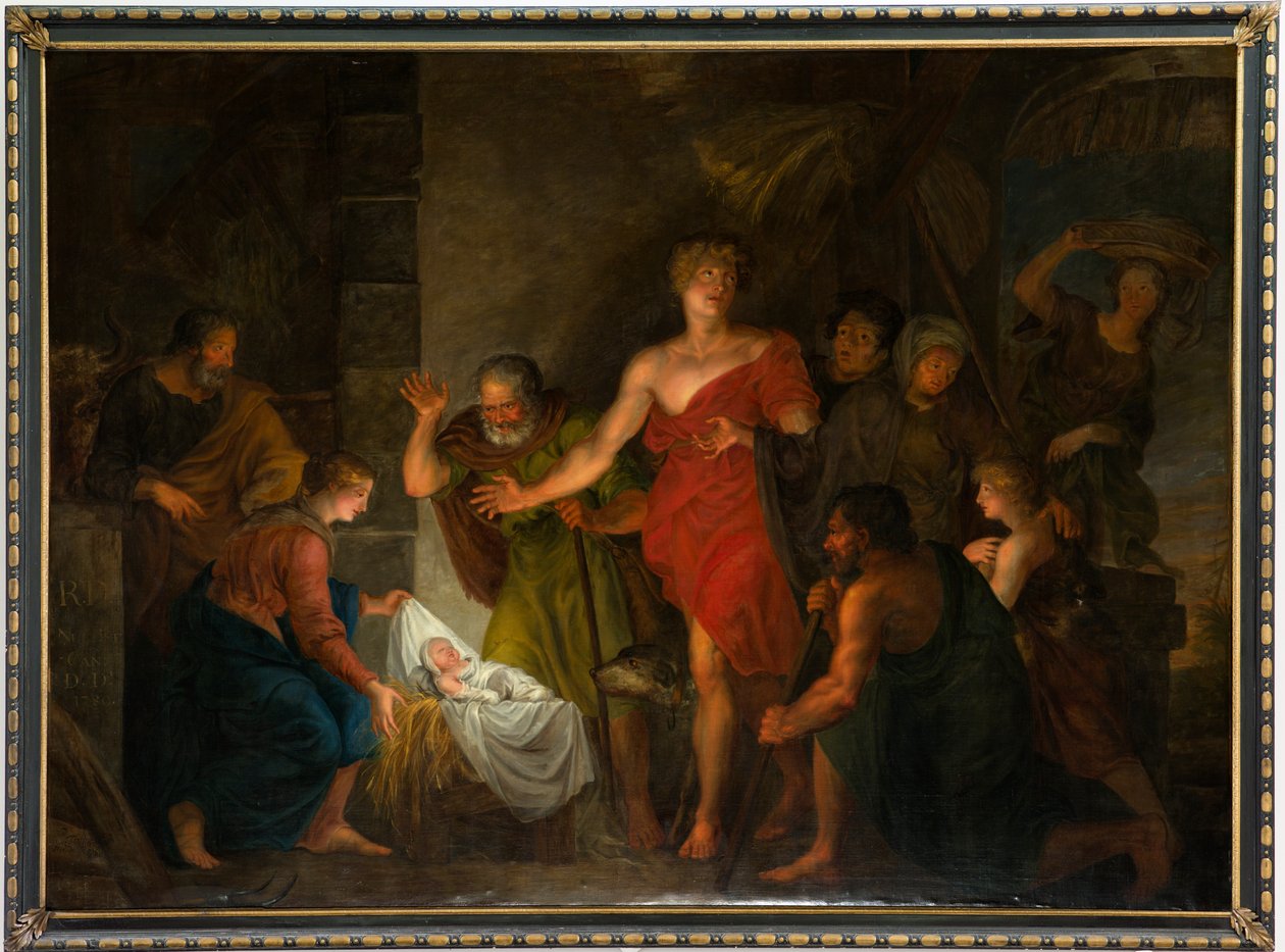 Plébániatemplom (Saint Salvator Parish Church). Belső. Festmény. alkotó: Unbekannter Künstler