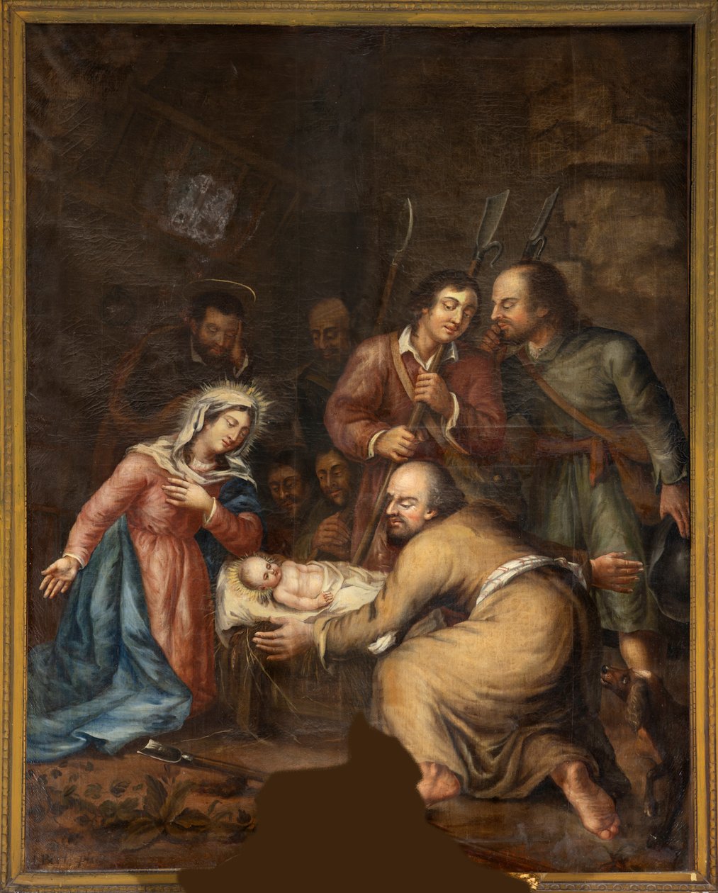 Plébániatemplom (Schendelbeke, Szent Amandus plébániatemplom). festmény. alkotó: Unbekannter Künstler