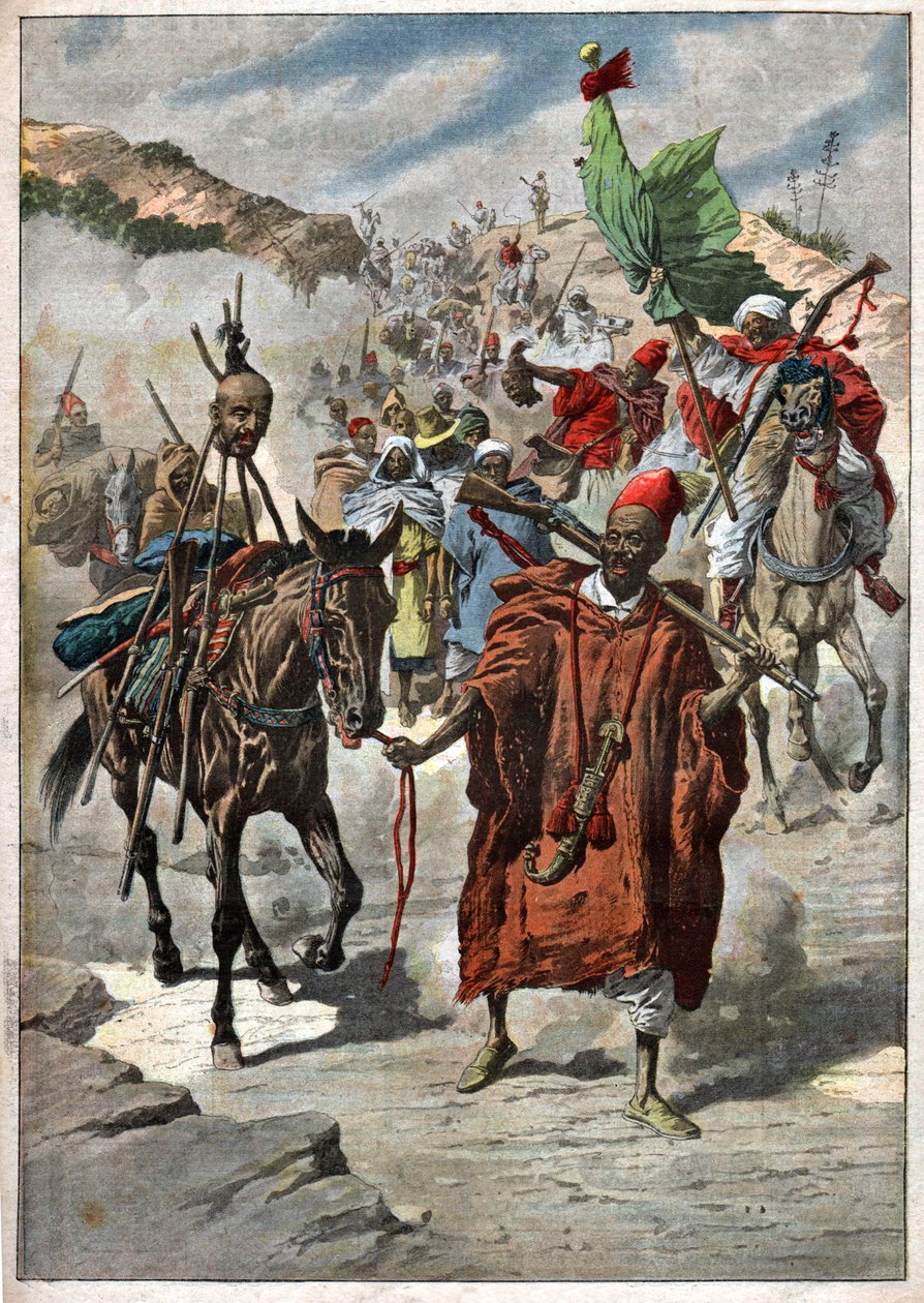 Rablás Marokkóban. Küzdelem Marokkóban. alkotó: Nicolas Liez