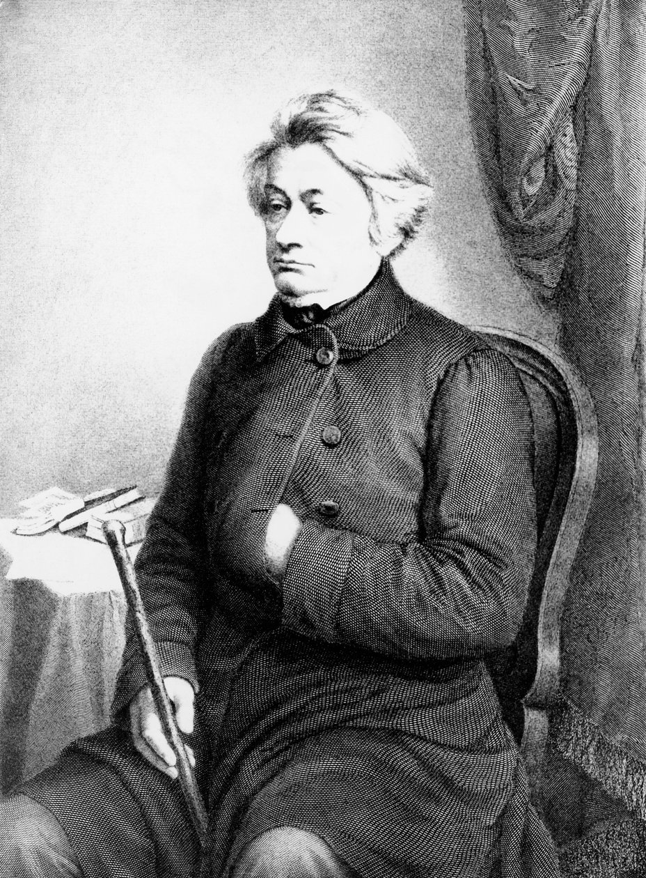 Adam Bernard Mickiewicz (1798-1855), lengyel költő, drámaíró, esszéista és politikai aktivista portréja, a Vezenberg & Co által készített metszet a fénykép után alkotó: William M. Timlin