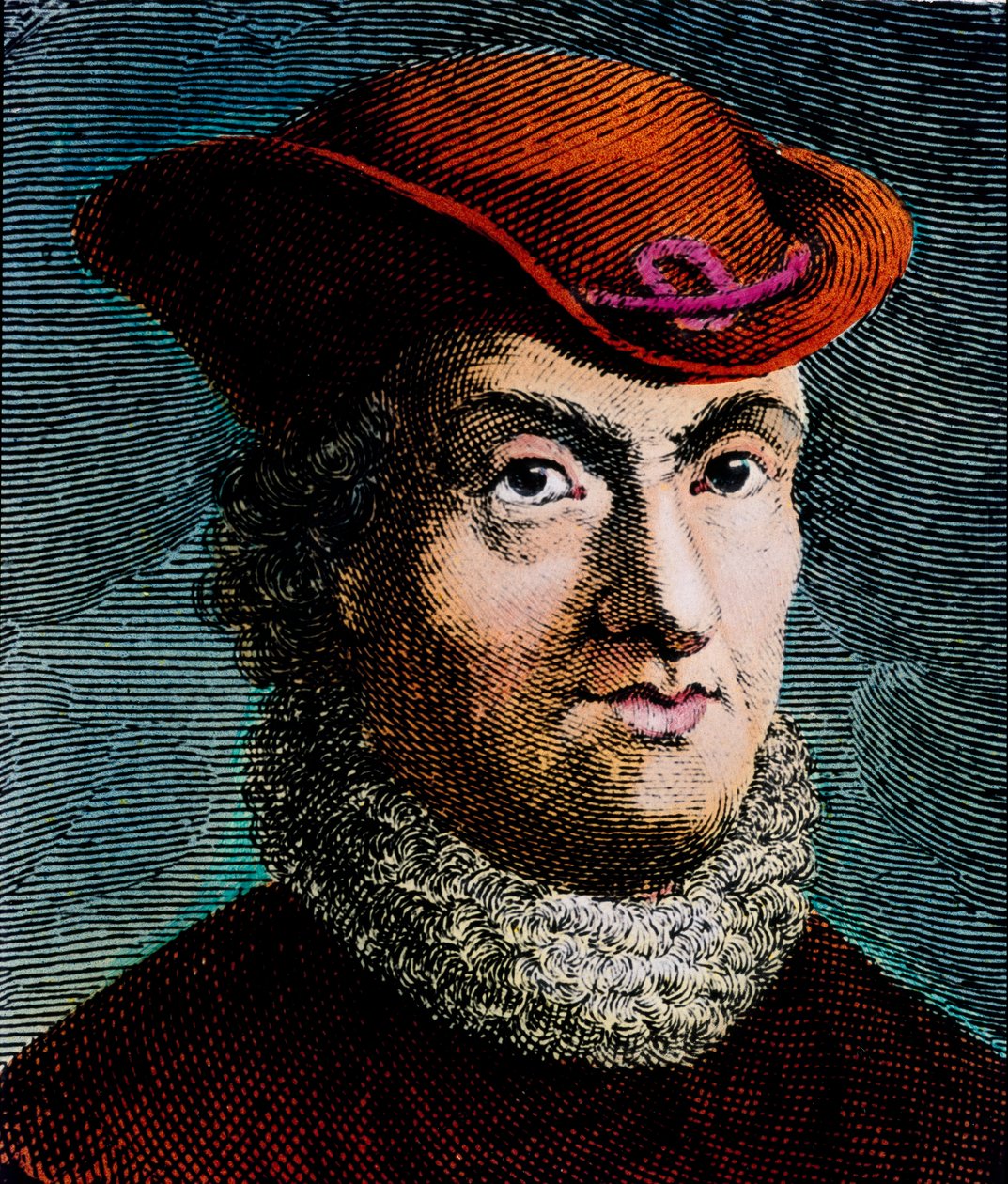 Baruch Spinoza holland filozófus portréja (metszet) alkotó: Unbekannter Künstler