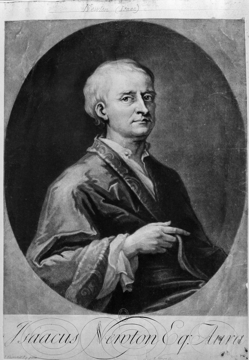Isaac Newton (1642-1727) portréja alkotó: William M. Timlin