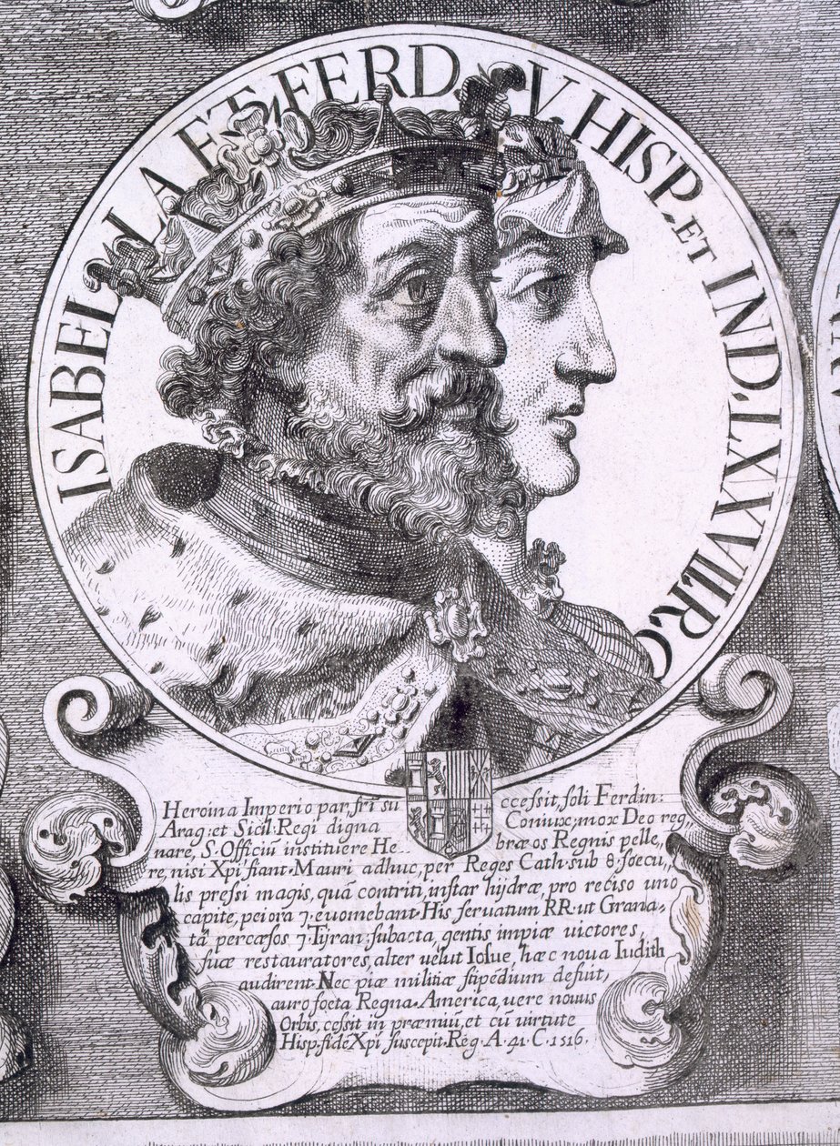 I. Izabella és V. kasztíliai Ferdinánd portréja (litho) alkotó: Unbekannt