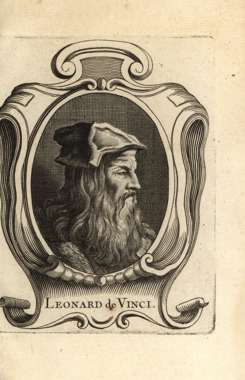 Leonardo da Vinci, olasz reneszánsz művész portréja. alkotó: Unbekannter Künstler