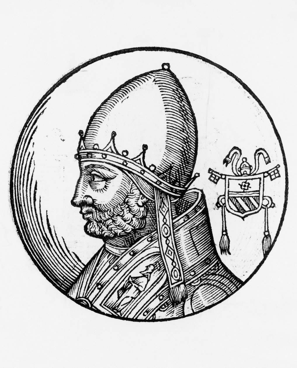 III. Miklós portréja (Giovanni Gaetano Orsini, 1216-1280 körül) alkotó: William M. Timlin