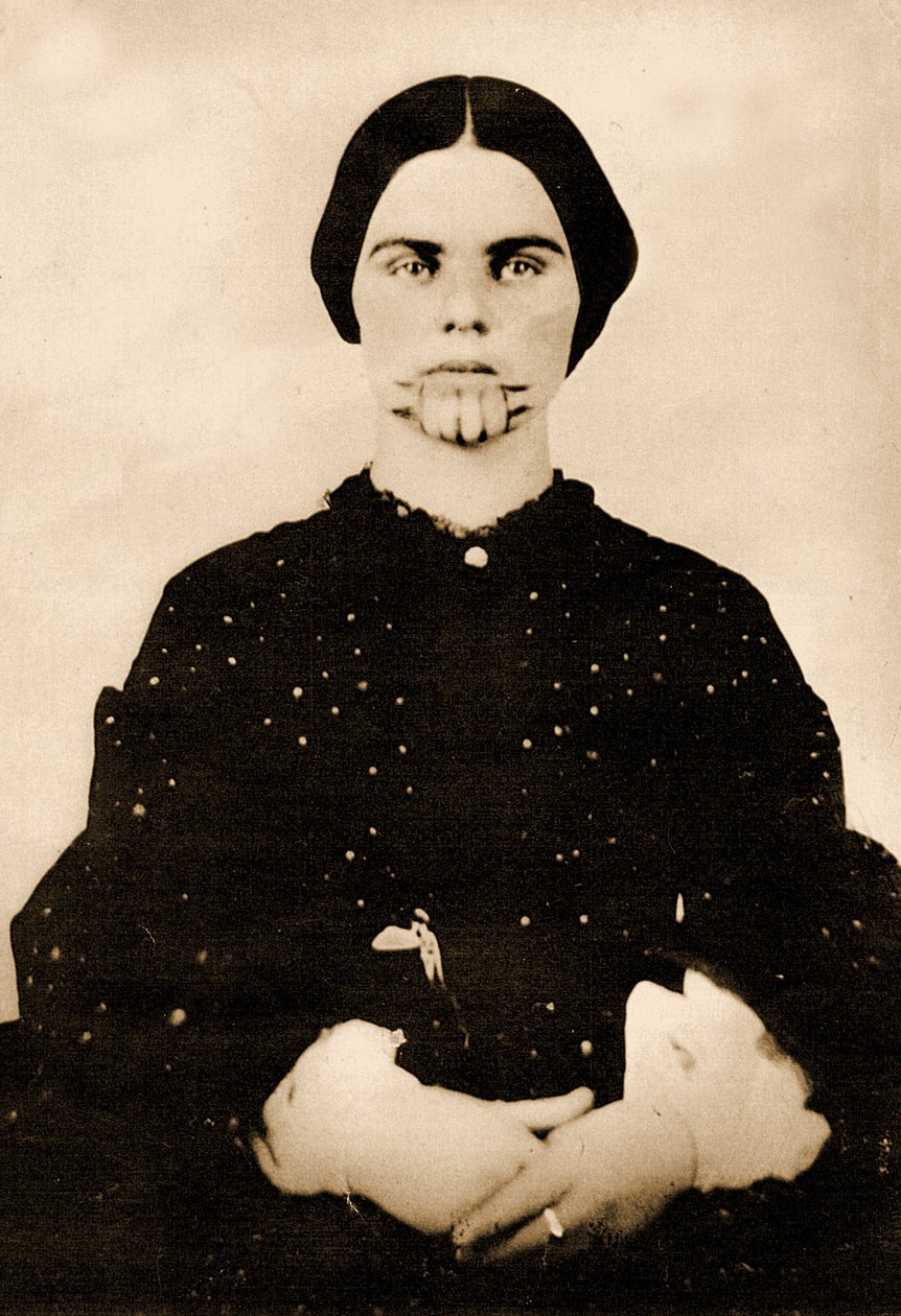 Olive Oatman portréja, 1857 körül (fotó) alkotó: Unbekannt