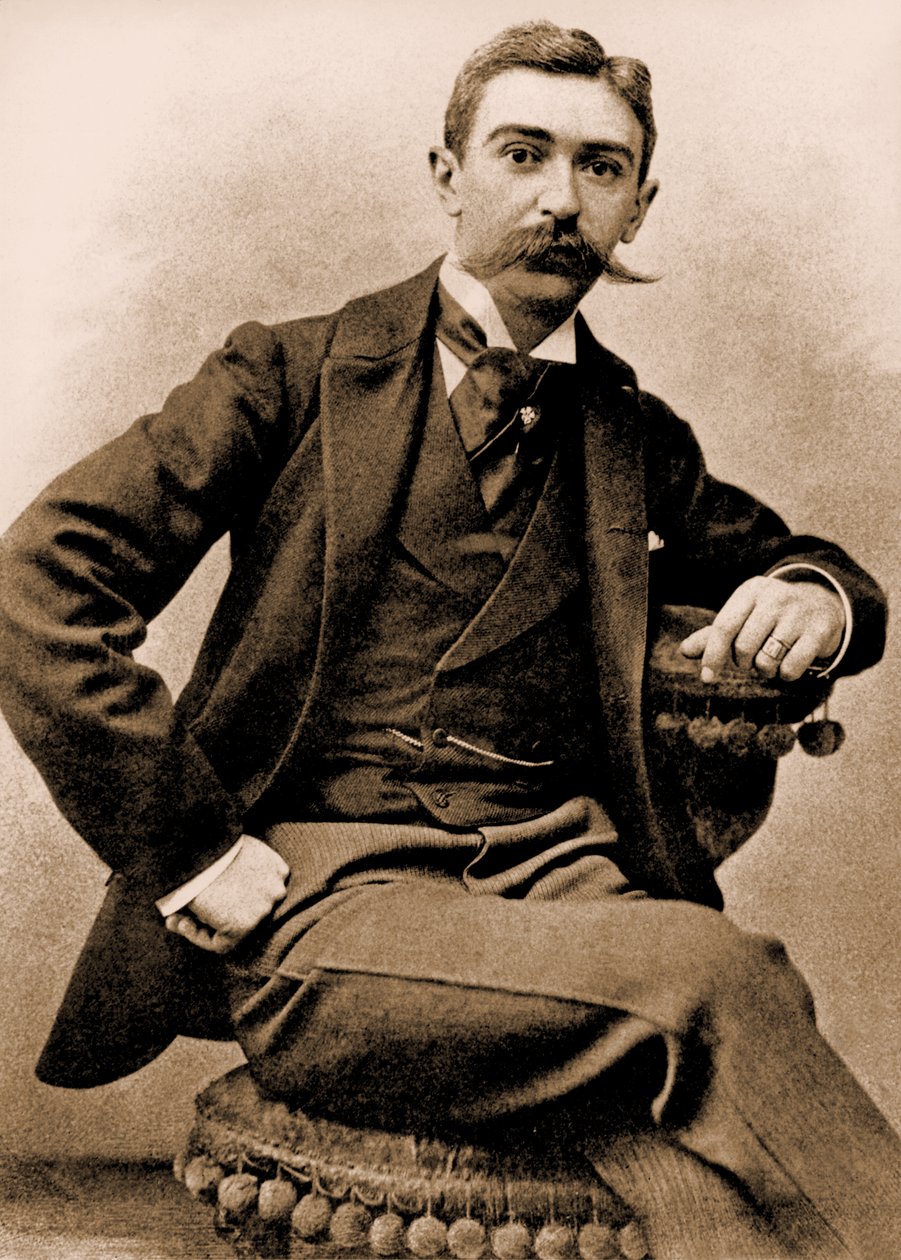Pierre de Coubertin portréja (fotó) alkotó: Juste Lisch