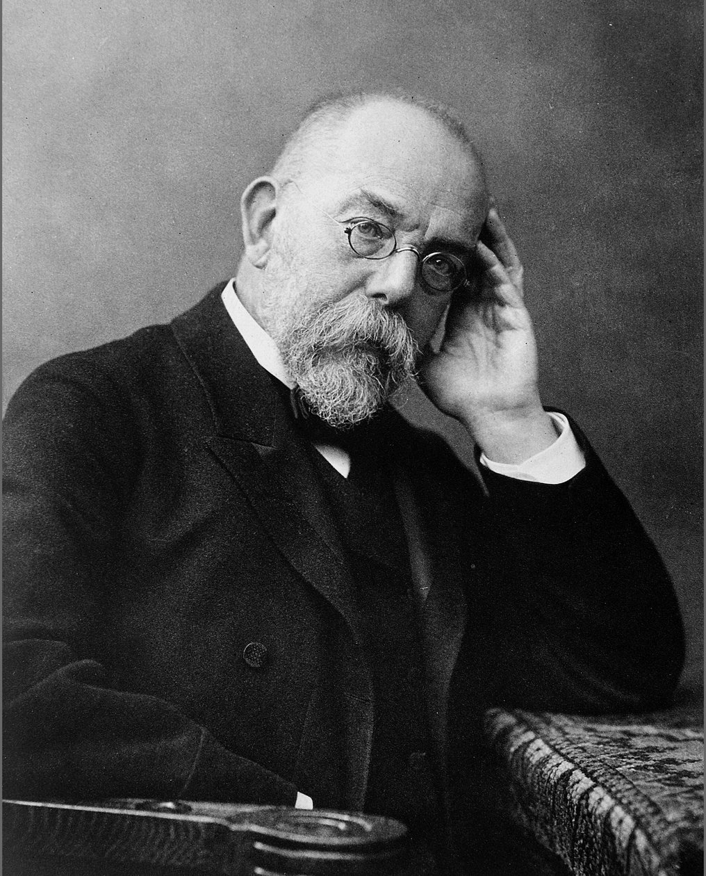 Robert Koch német orvos portréja alkotó: Unbekannter Künstler