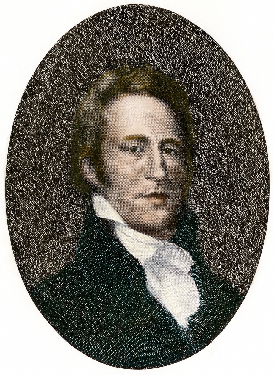 William Clark (1770 - 1838) amerikai felfedező portréja. alkotó: Unbekannter Künstler