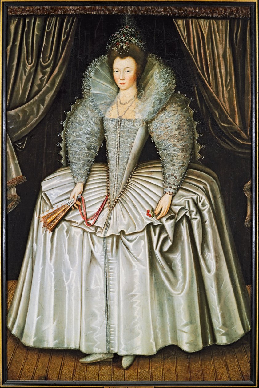 Egy hölgy portréja, Elizabeth Howard néven, 1595-1605 körül alkotó: Unbekannt