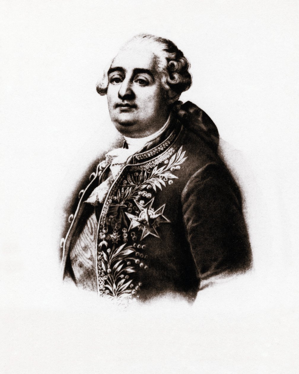 XVI. Lajos francia király portréja (1754-1793) 19. századi metszet alkotó: Unbekannter Künstler