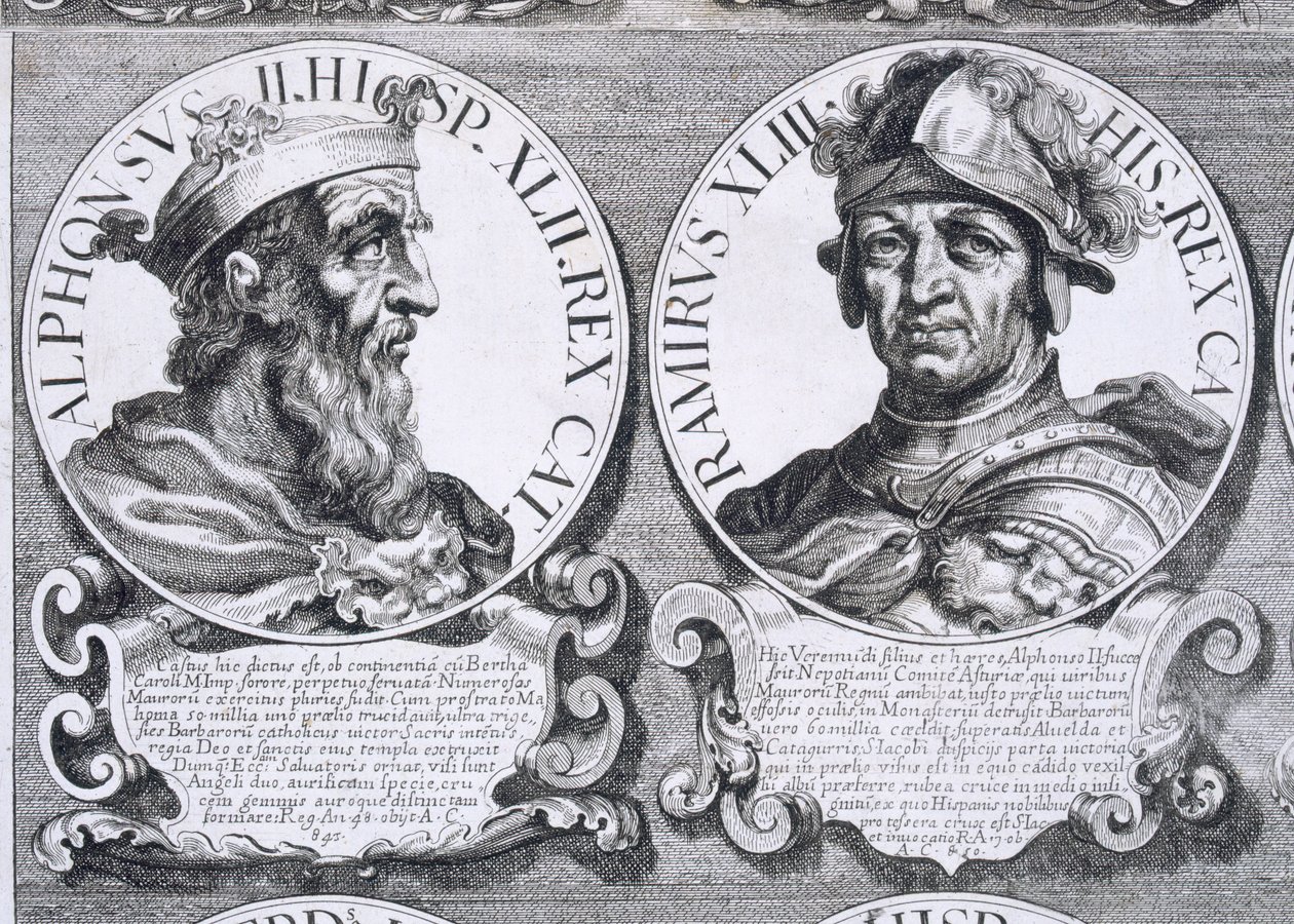 II. Alfonso és I. Ramiro portréi (litho) alkotó: Unbekannt