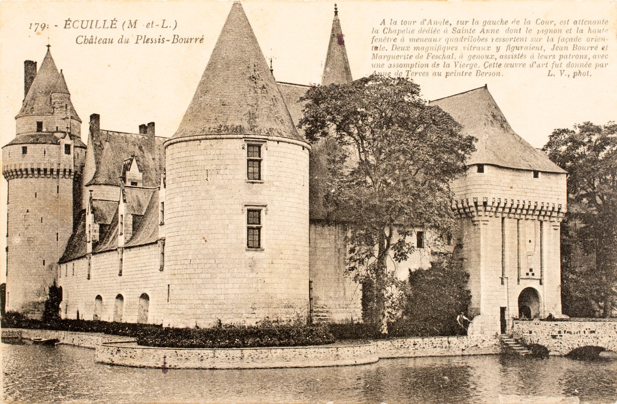 Képeslap / Chateau de Plessis Bourre / Ecuille / Maine et Loire / Pays de Loire / Franciaország alkotó: William M. Timlin