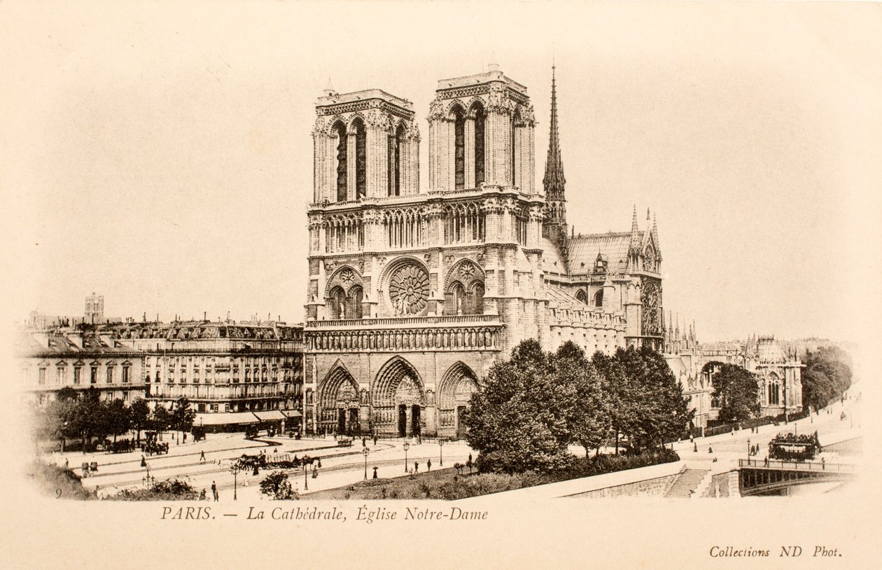 Képeslap / Notre Dame / Párizs / Szajna / Ile de France / Franciaország alkotó: William M. Timlin