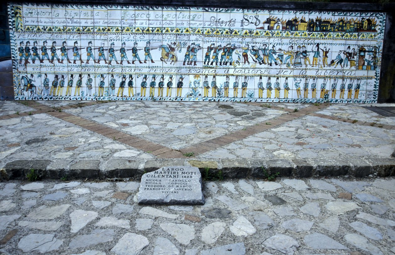 Josè Ortega kerámiafestménye, Cilento és Vallo di Diano Nemzeti Park, Salerno, Campania, Olaszország. alkotó: Unbekannt