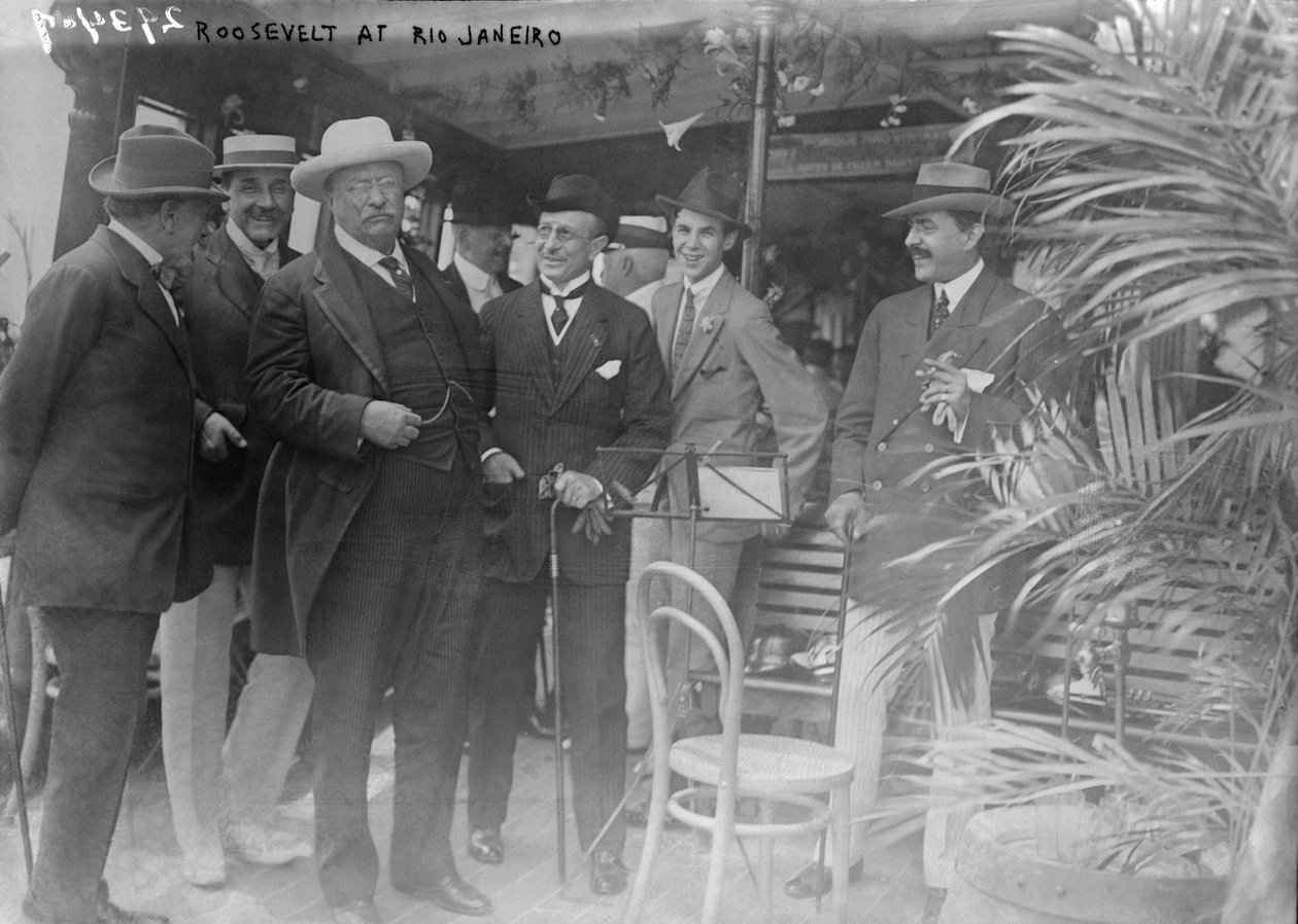 Theodore Roosevelt elnök Rio de Janeiróban a Roosevelt-Rondon tudományos expedíció előtt alkotó: Unbekannt