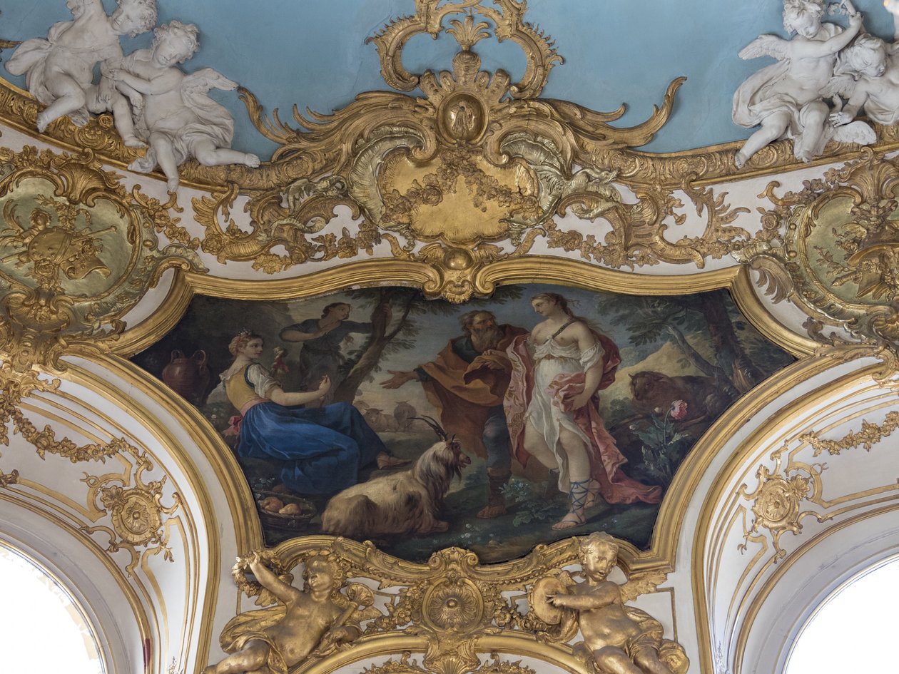 Psziché a pásztorokban. Charles Joseph Natoire (1700-1777) festménye alkotó: Unbekannt