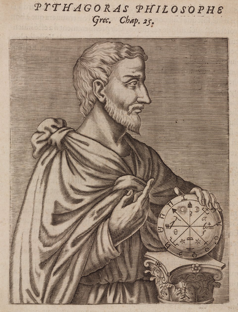 Pythagoras, görög filozófus és matematikus, Kr. e. 6. század alkotó: Unbekannt