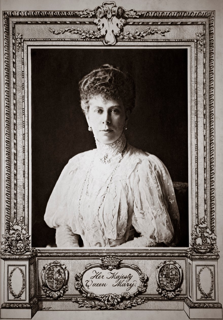 Mária királynő, V. György király hitvese 1910-ben (nyomtatás) alkotó: Unbekannter Künstler
