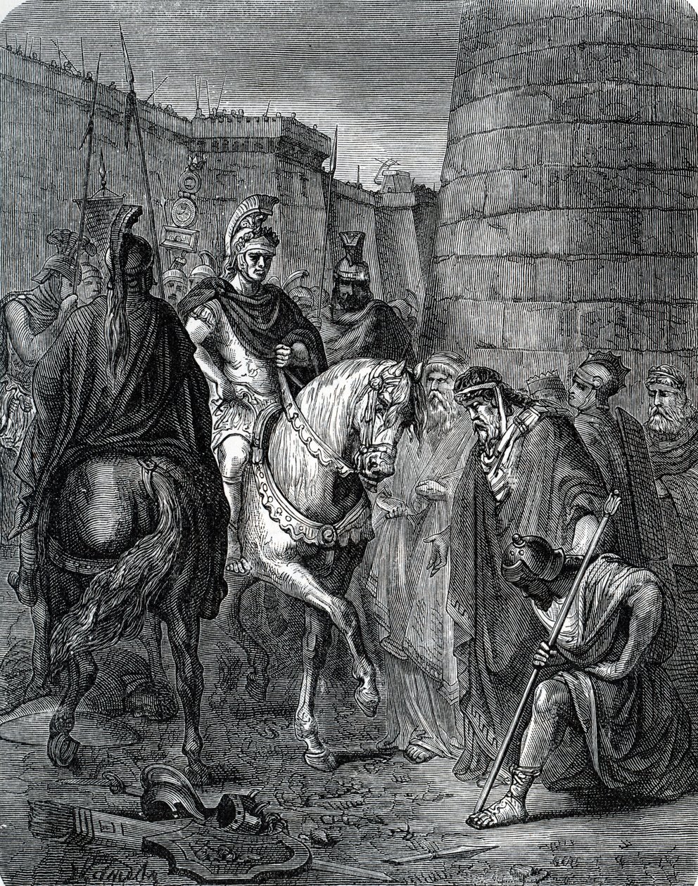 Quintus Caecilius Metellus Macedonicus (i. e. 210-116) Görögországban az i. e. 147-ben az akhéneusok elleni szkarphiai csata után (Metellus Görögországban, miután legyőzte a megalopoliszi Kritolaoszt a szkarphiai csatában). alkotó: Unbekannter Künstler