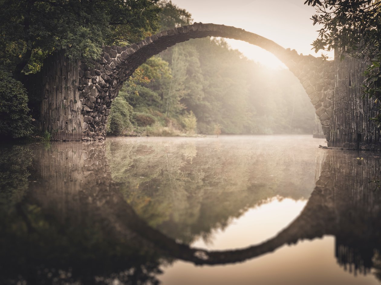 Rakotzbrücke – 5. tanulmány, Szászország, Németország, 2015 (fotó) alkotó: Leopold Blonder