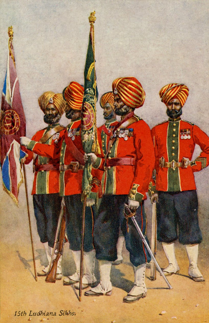 A 15. Ludhiana Sikhs ezred alkotó: Unbekannter Künstler