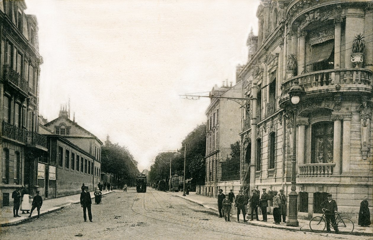 Reims: Lundy Boulevard, Ceres Esplanade a huszadik század elején (képeslap) alkotó: Benjamin Baud