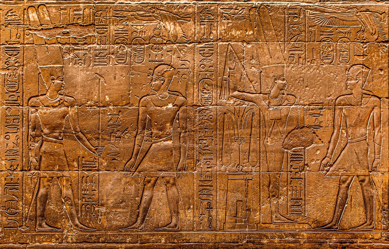 Dombormű, Luxor templom, Théba, Egyiptom, Afrika (fotó) alkotó: Unbekannter Künstler