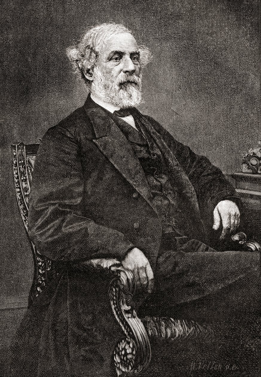Robert Edward Lee, a The Century Magazine-tól, 1887-ben megjelent (metszet) alkotó: Unbekannt