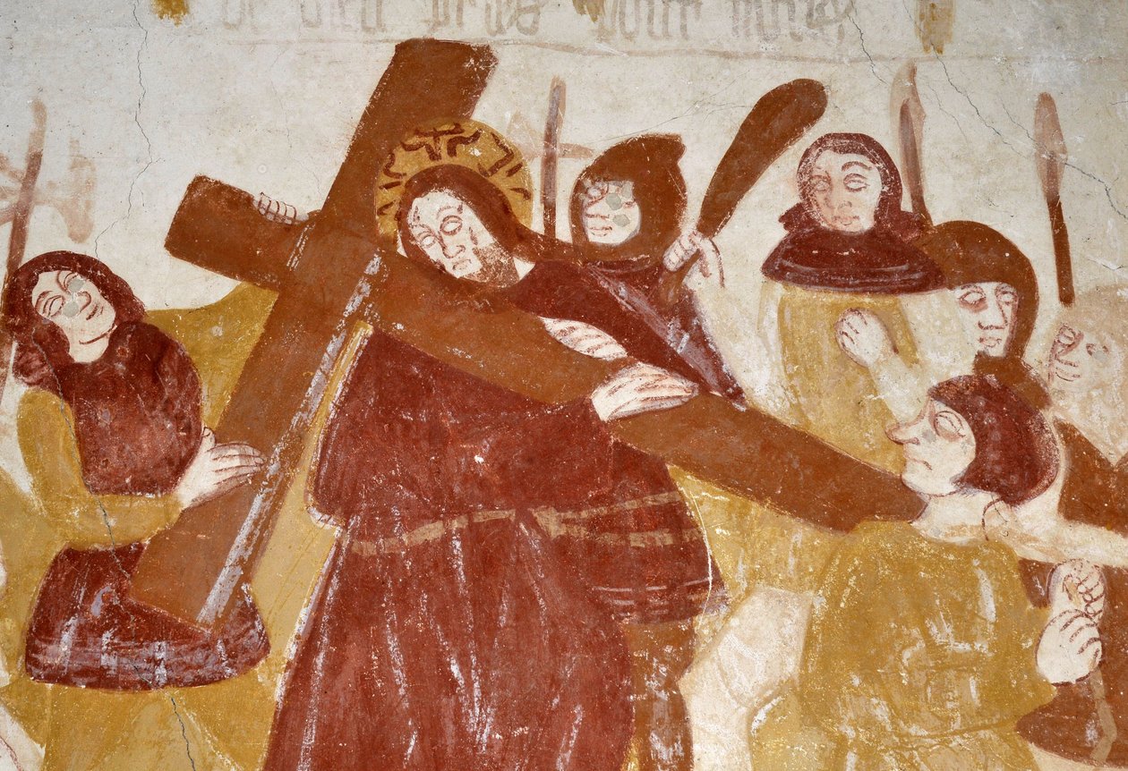 Román művészet: A Szent Katalin kápolna, Voute a bölcső szellőben, Krisztus gyermekkora, a Passió, az Utolsó ítélet és Krisztus a fenséges. A Notre Dame d