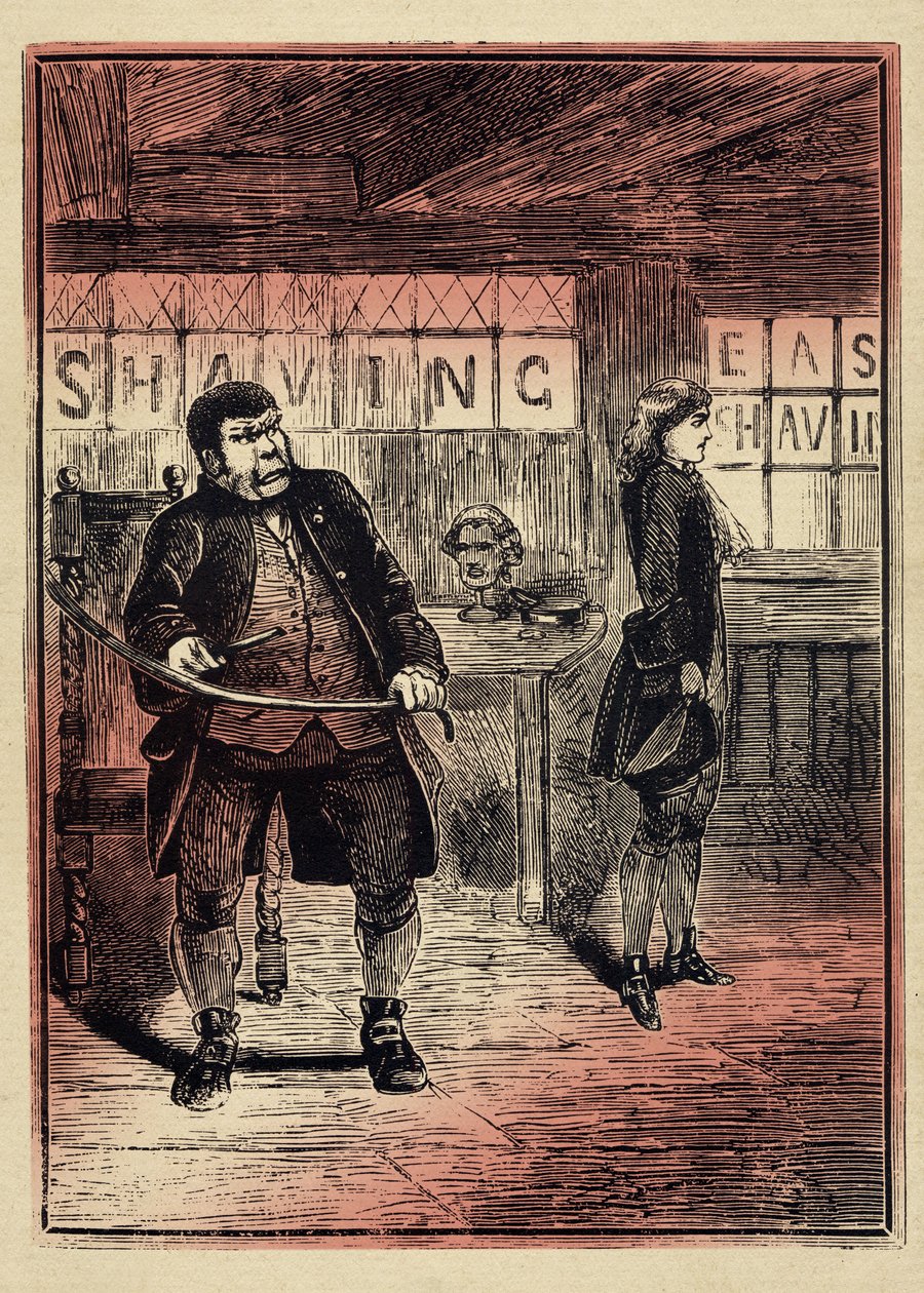 SWEENEY TODD, A FLEET STREET DIABOLIC BORBÉLYA alkotó: Unbekannter Künstler