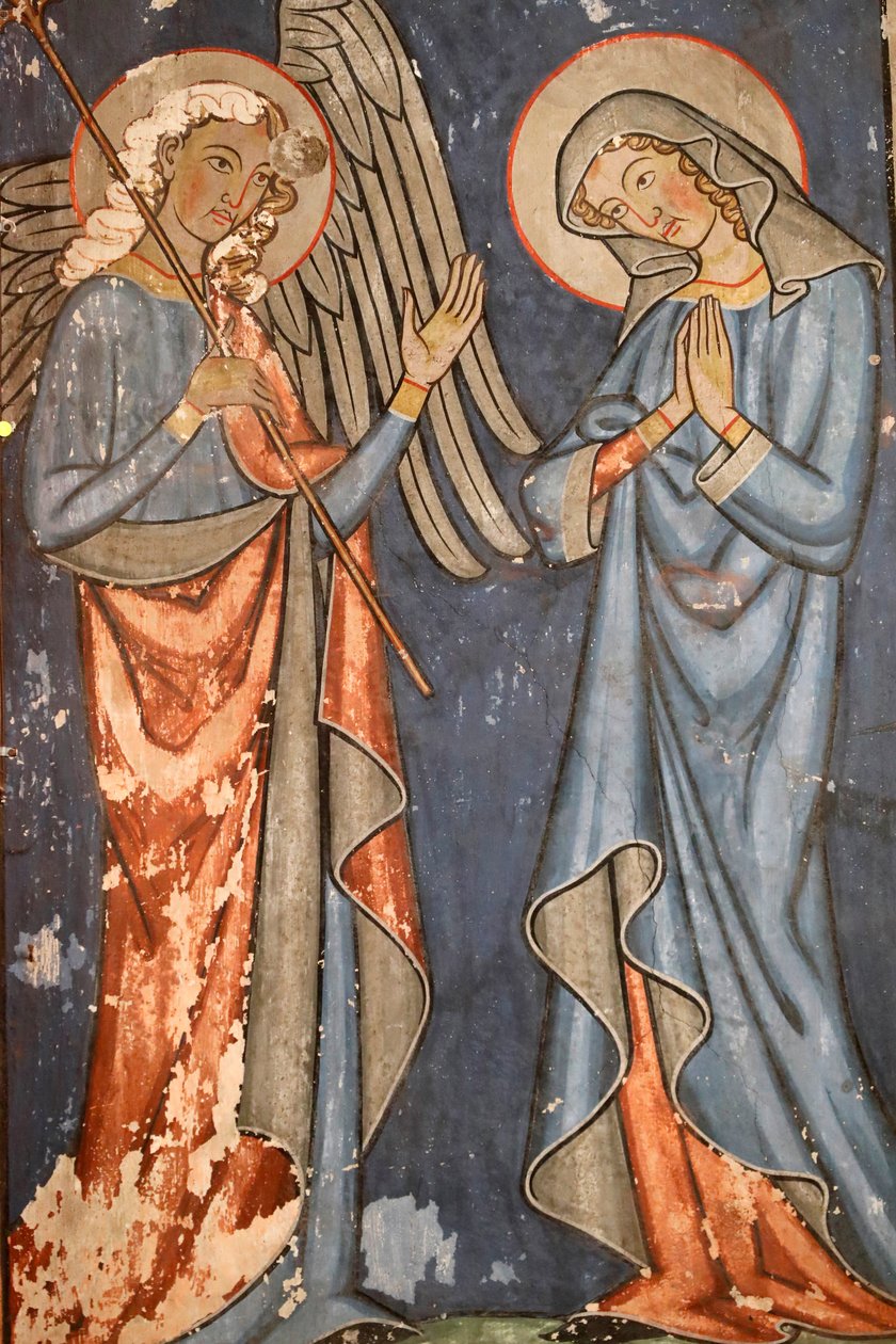 Saint-Pierre-le-Jeune protestáns templom, Fresco, Strasbourg, Franciaország. alkotó: Unbekannter Künstler