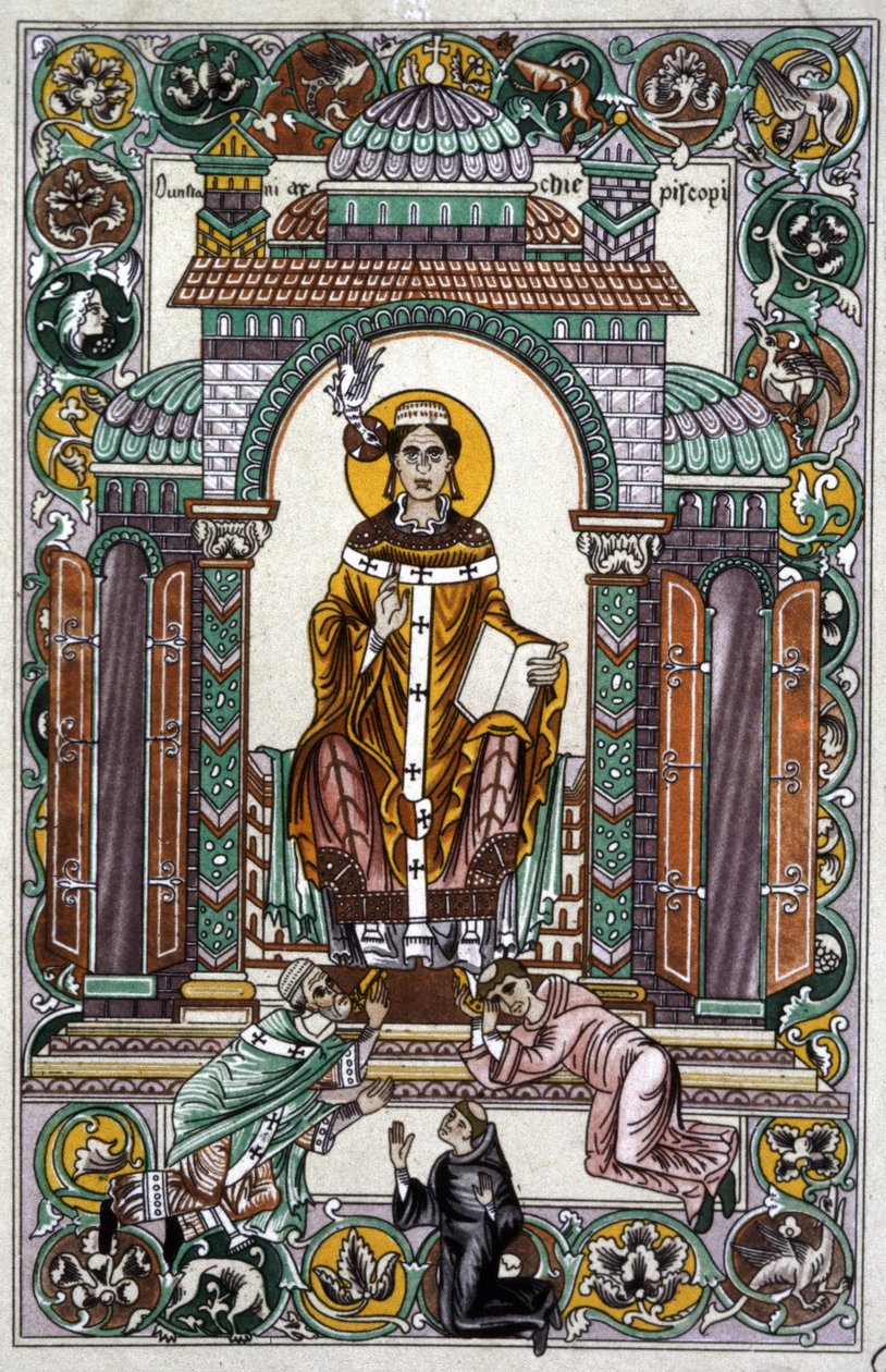 Saint Dunstan (illusztráció) alkotó: Unbekannter Künstler