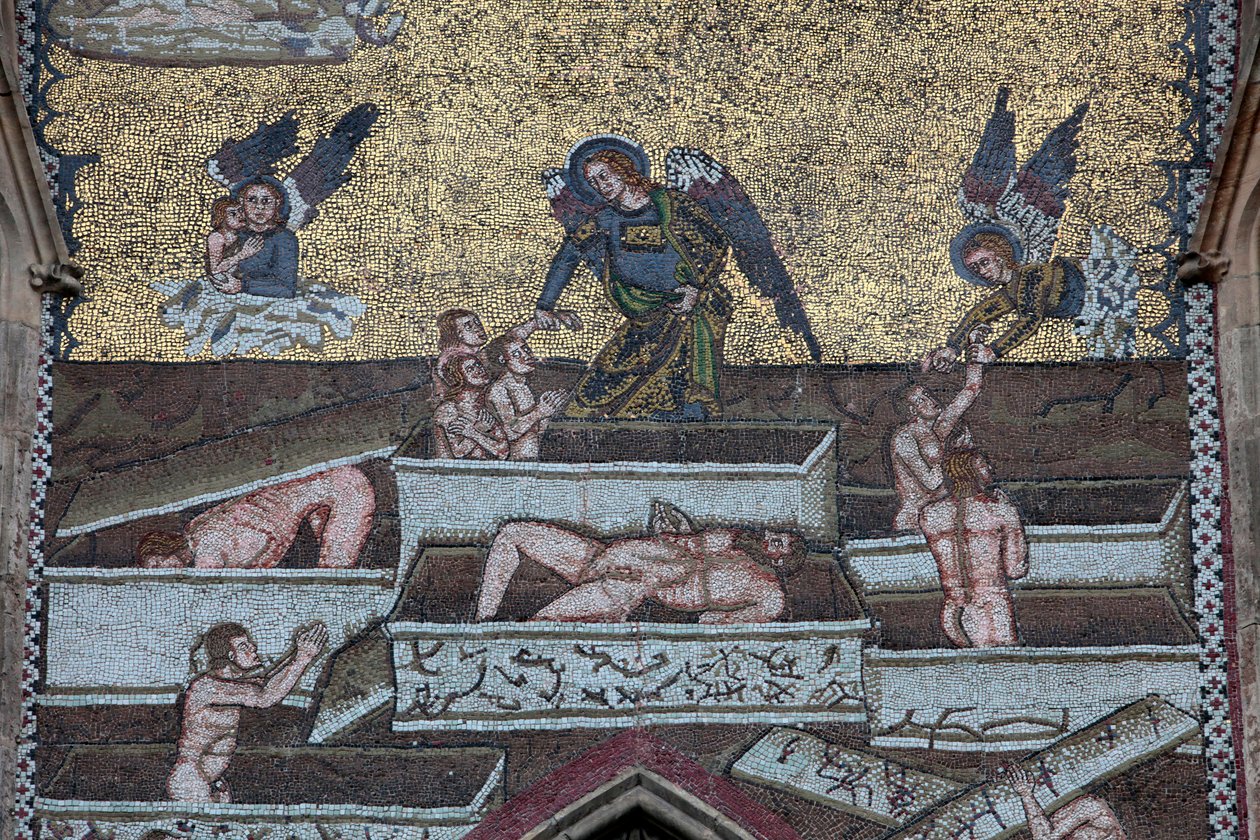 Szent Vitus-székesegyház ; Az utolsó ítélet mozaikjai ; Prága, Csehország alkotó: Unbekannt