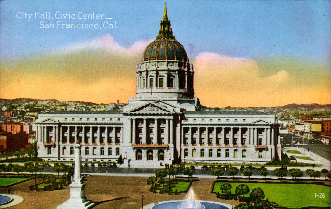San Francisco: City Hall, Civic Center alkotó: Unbekannter Künstler