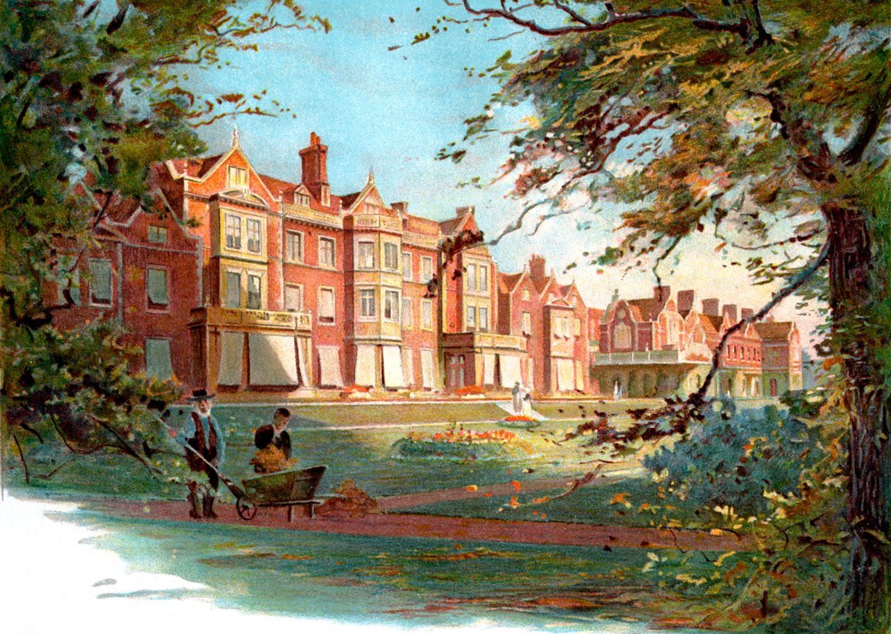 Sandringham House - 19. század végi illusztráció alkotó: Unbekannter Künstler
