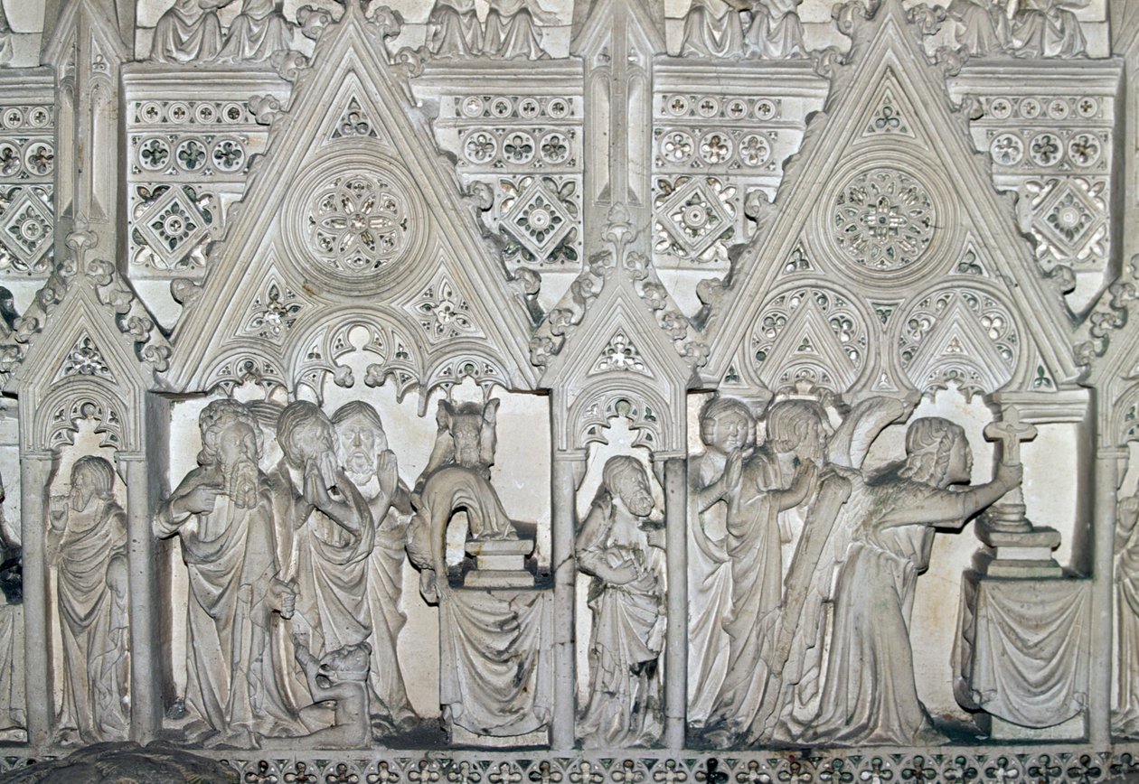 I. Pedro (1320-1367) szarkofágja Szent Bertalan életének jeleneteivel, az Alcobaca kolostor temploma (UNESCO világörökségi lista) alkotó: Benjamin Baud