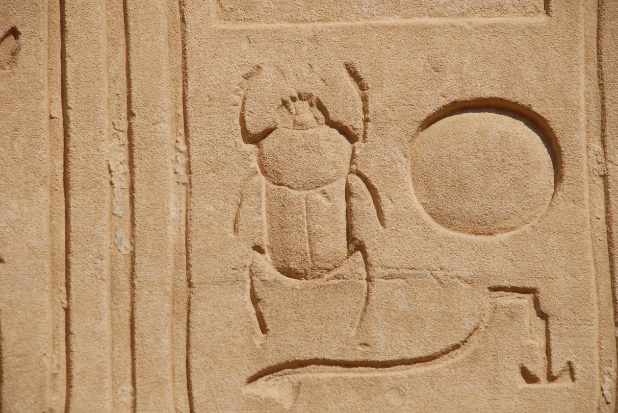 Scarab Beetle, Karnak, Luxor, Egyiptom (fotó) alkotó: Unbekannt