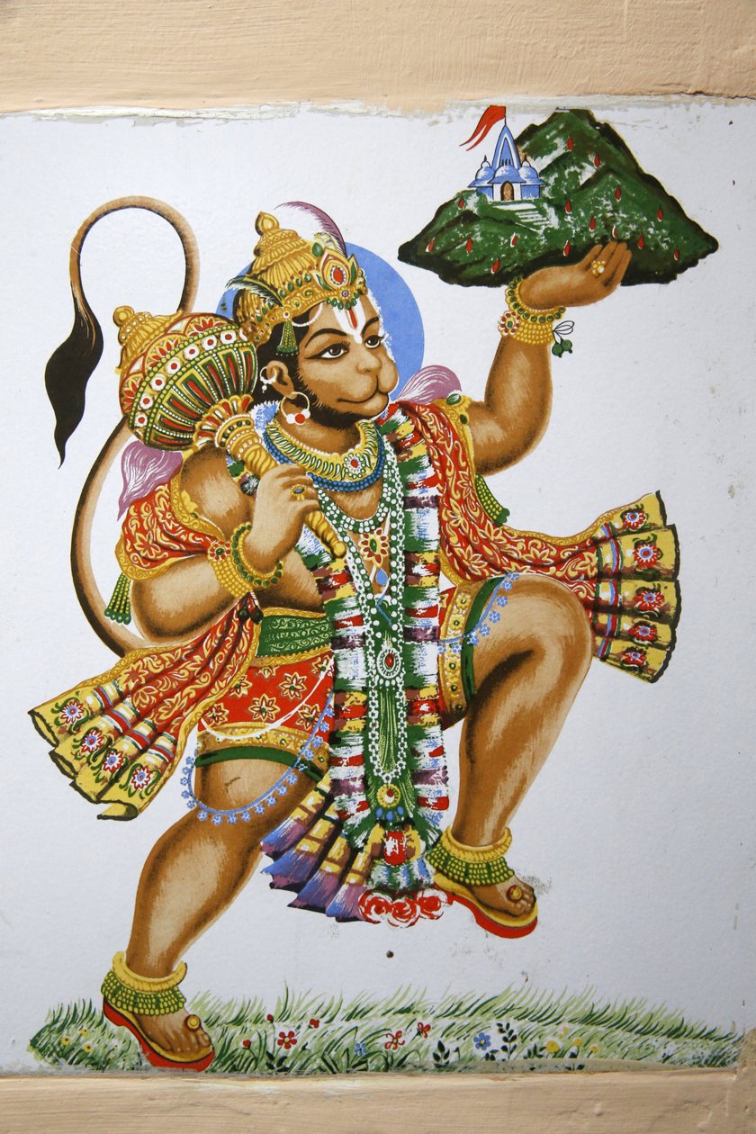 Shree hindu templom, Leicester. Hanuman. Egyesült Királyság alkotó: Unbekannt