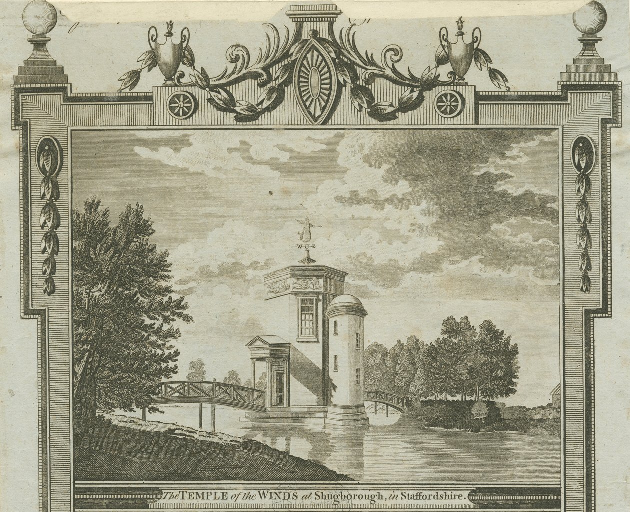 Shugborough – A szelek temploma: metszet, nd [c 1770] alkotó: Unbekannt