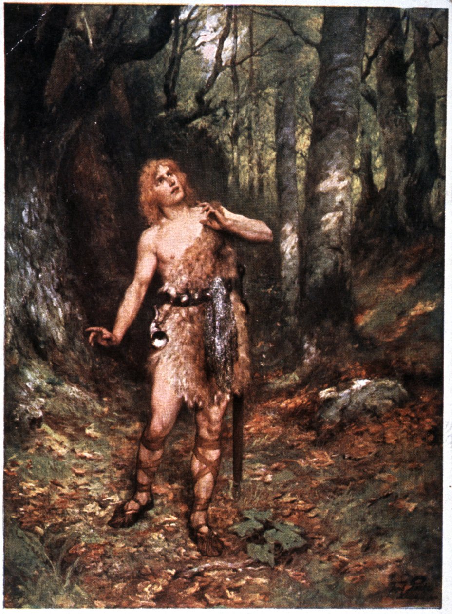 Siegfried (Der Ring des Nibelungen), 20. század eleje (képeslap) alkotó: Unbekannter Künstler